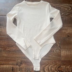 Girls Basic Ribbed Body Suit